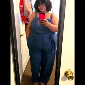 Lane Bryant denim romper